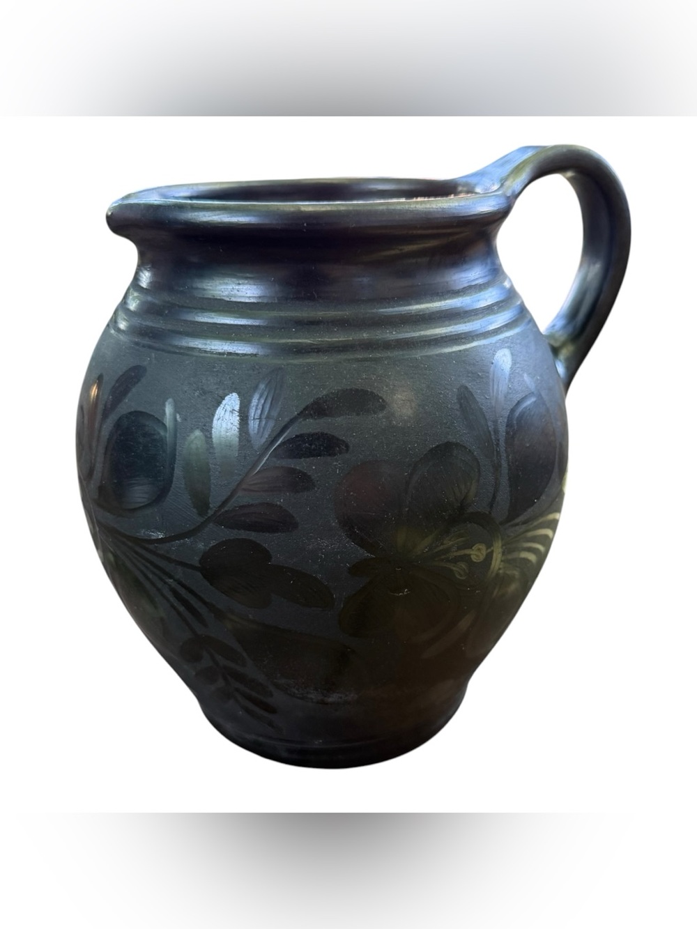 Zsurizte A Nepi Iparmuveszeti Tanacs Hungarian Black Ware Jug Pitcher Pottery